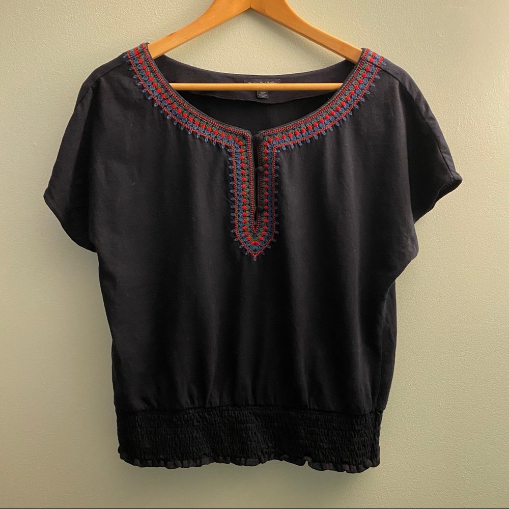 American Eagle Navy Blue Blouse